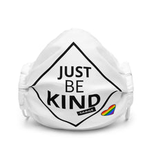 Load image into Gallery viewer, &quot;Be Kind&quot; Premium Pride Face Mask
