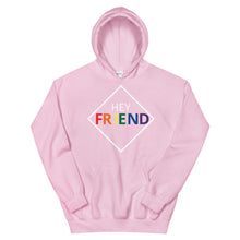 Load image into Gallery viewer, &quot;Hey Friend&quot; Pride Hoodie
