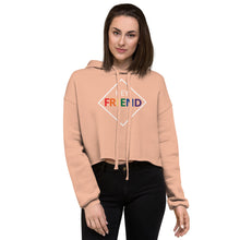 Load image into Gallery viewer, &quot;Hey Friend&quot; Pride Cropped Hoodie
